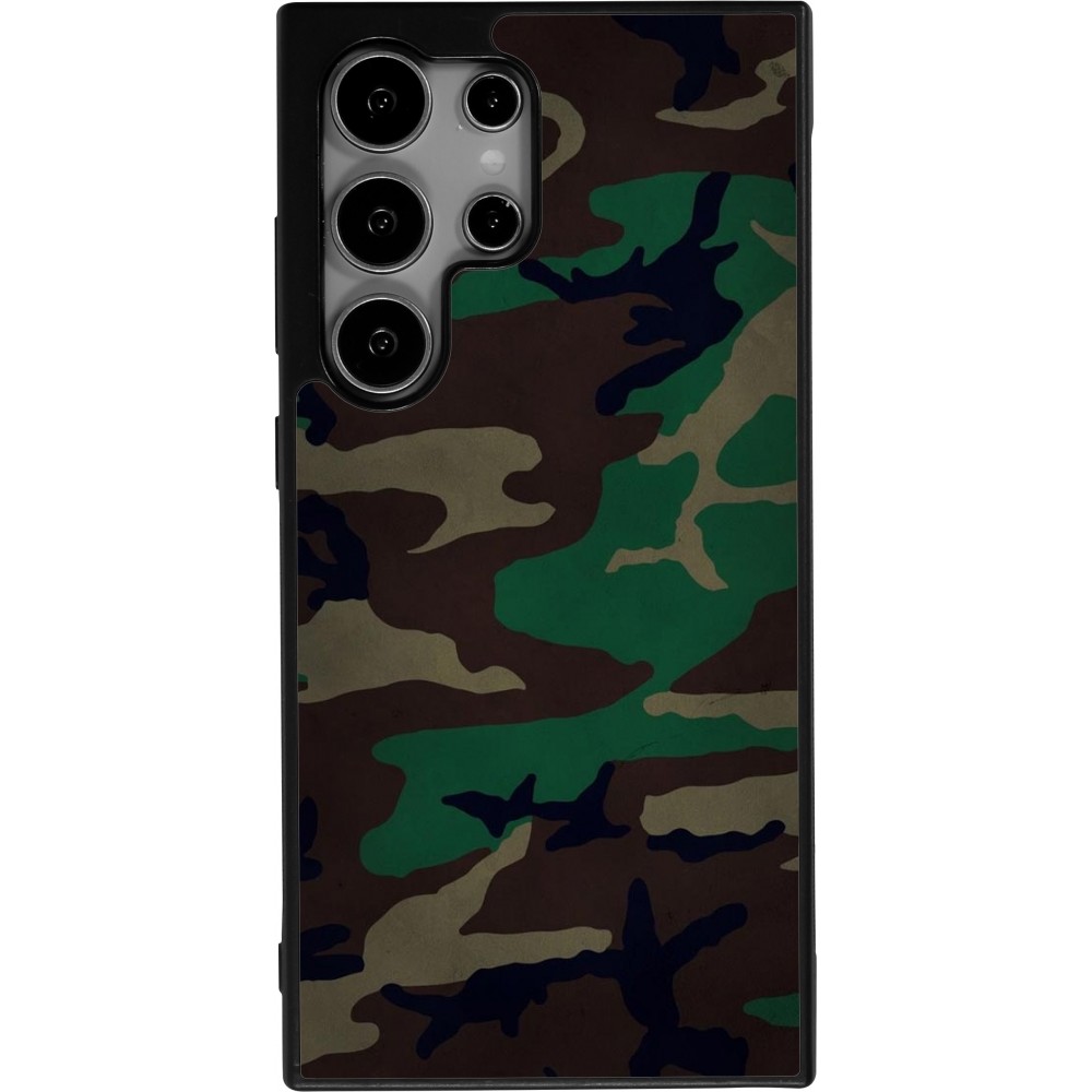 Coque Samsung Galaxy S24 Ultra - Silicone rigide noir Camouflage 3