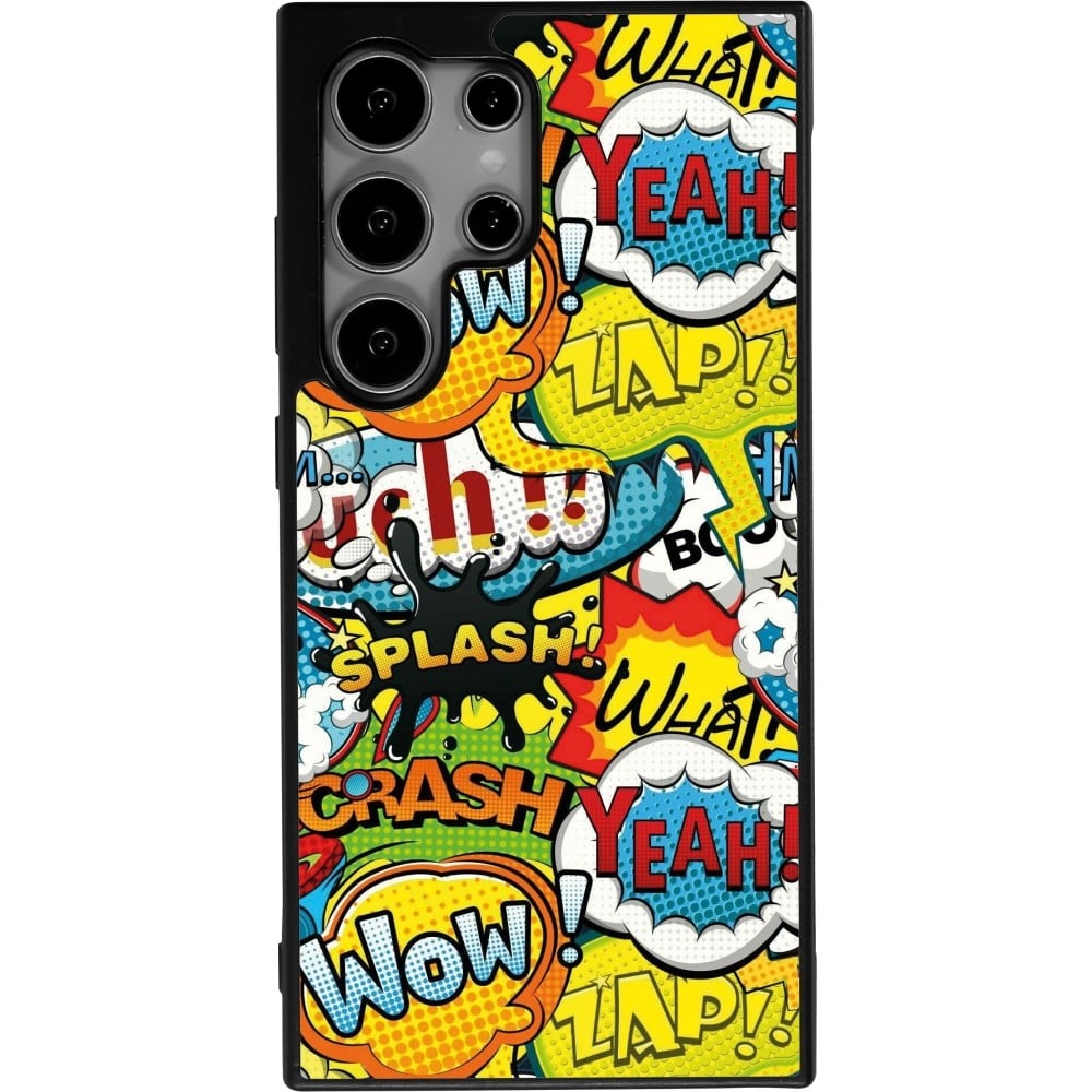 Coque Samsung Galaxy S24 Ultra - Silicone rigide noir Cartoons slogans