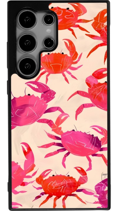 Coque Samsung Galaxy S24 Ultra - Silicone rigide noir Crabs Paint