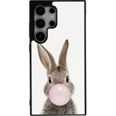 Coque Samsung Galaxy S24 Ultra - Silicone rigide noir Easter 2023 bubble gum bunny