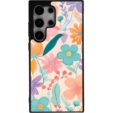 Samsung Galaxy S24 Ultra Case Hülle - Silikon schwarz Easter 2024 spring flowers