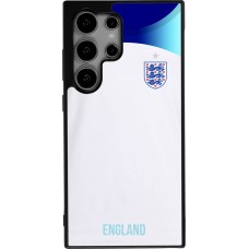 Coque Samsung Galaxy S24 Ultra - Silicone rigide noir Maillot de football Angleterre 2022 personnalisable