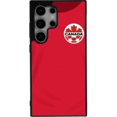 Coque Samsung Galaxy S24 Ultra - Silicone rigide noir Maillot de football Canada 2022 personnalisable