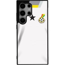 Coque Samsung Galaxy S24 Ultra - Silicone rigide noir Maillot de football Ghana 2022 personnalisable