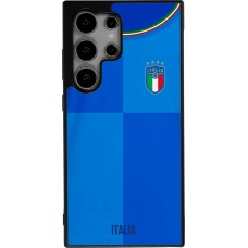 Samsung Galaxy S24 Ultra Case Hülle - Silikon schwarz Italien 2022 personalisierbares Fußballtrikot