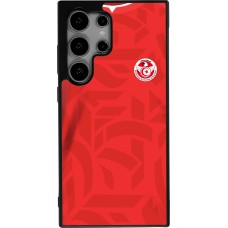 Samsung Galaxy S24 Ultra Case Hülle - Silikon schwarz Tunesien 2022 personalisierbares Fussballtrikot