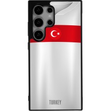 Coque Samsung Galaxy S24 Ultra - Silicone rigide noir Maillot de football Turquie personnalisable