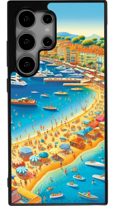 Coque Samsung Galaxy S24 Ultra - Silicone rigide noir French Riviera People