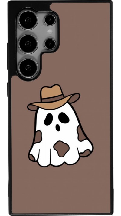 Coque Samsung Galaxy S24 Ultra - Silicone rigide noir Halloween 2024 cowboy ghost