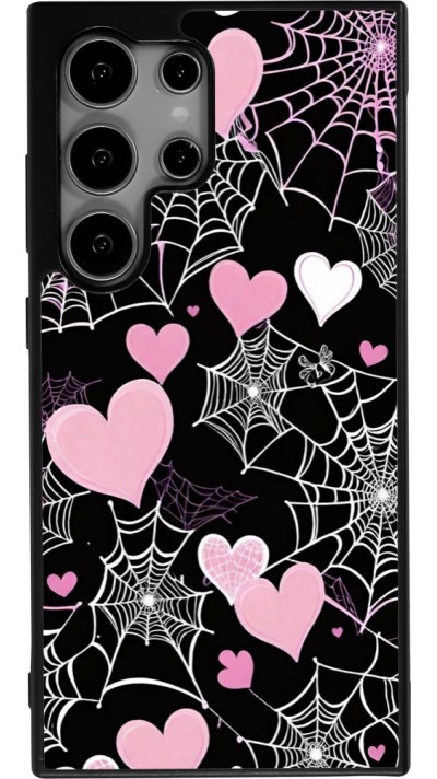 Coque Samsung Galaxy S24 Ultra - Silicone rigide noir Halloween 2024 girly