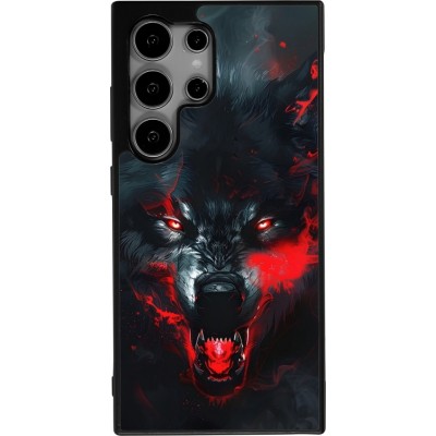 Coque Samsung Galaxy S24 Ultra - Silicone rigide noir Halloween 2024 mad werewolf