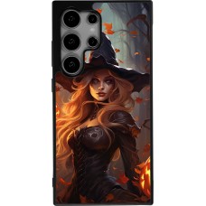 Coque Samsung Galaxy S24 Ultra - Silicone rigide noir Halloween 2024 sexy witch