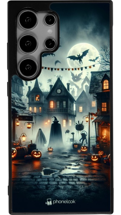 Coque Samsung Galaxy S24 Ultra - Silicone rigide noir Halloween Spookville