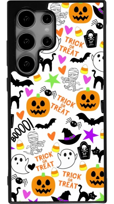 Coque Samsung Galaxy S24 Ultra - Silicone rigide noir Halloween 2024 trick or treat