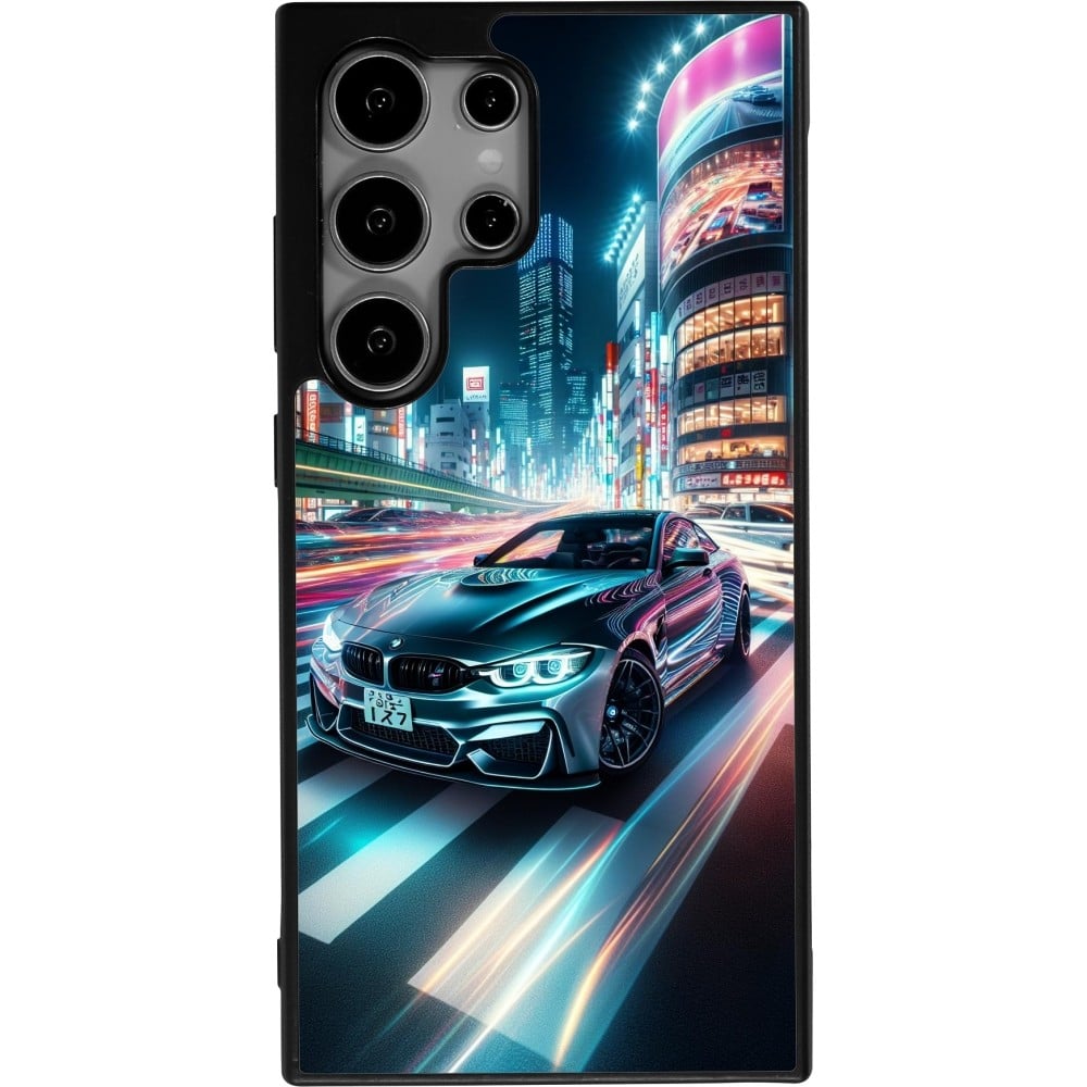 Coque Samsung Galaxy S24 Ultra - Silicone rigide noir BMW M4 Tokyo Night