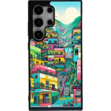 Coque Samsung Galaxy S24 Ultra - Silicone rigide noir Medellin Comuna 13 Art