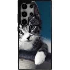 Coque Samsung Galaxy S24 Ultra - Silicone rigide noir Meow 23