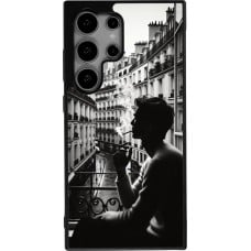 Coque Samsung Galaxy S24 Ultra - Silicone rigide noir Parisian Smoker