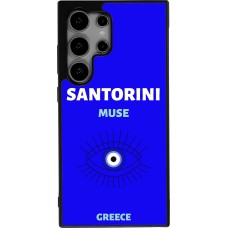 Coque Samsung Galaxy S24 Ultra - Silicone rigide noir Pop Summer Destination Santorini