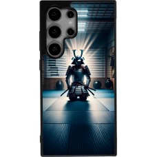 Coque Samsung Galaxy S24 Ultra - Silicone rigide noir Samouraï en prière