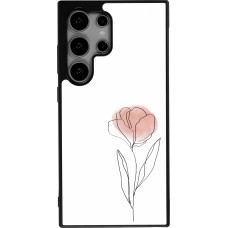 Coque Samsung Galaxy S24 Ultra - Silicone rigide noir Spring 23 minimalist flower