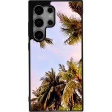 Coque Samsung Galaxy S24 Ultra - Silicone rigide noir Summer 2023 palm tree vibe