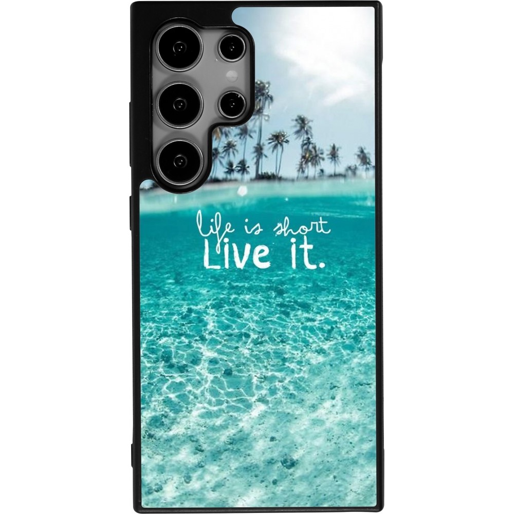 Coque Samsung Galaxy S24 Ultra - Silicone rigide noir Summer 18 24