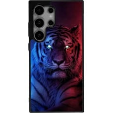 Coque Samsung Galaxy S24 Ultra - Silicone rigide noir Tiger Blue Red