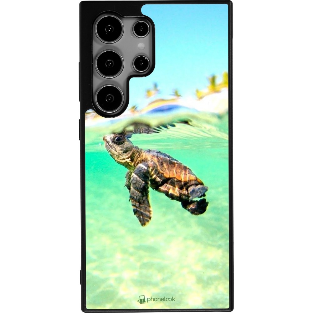 Samsung Galaxy S24 Ultra Case Hülle - Silikon schwarz Turtle Underwater