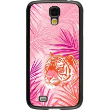 Coque Samsung Galaxy S4 - Tigre palmiers roses