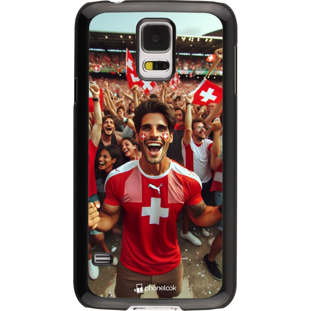 Coque Samsung Galaxy S5 - Supporter Suisse Euro 2024