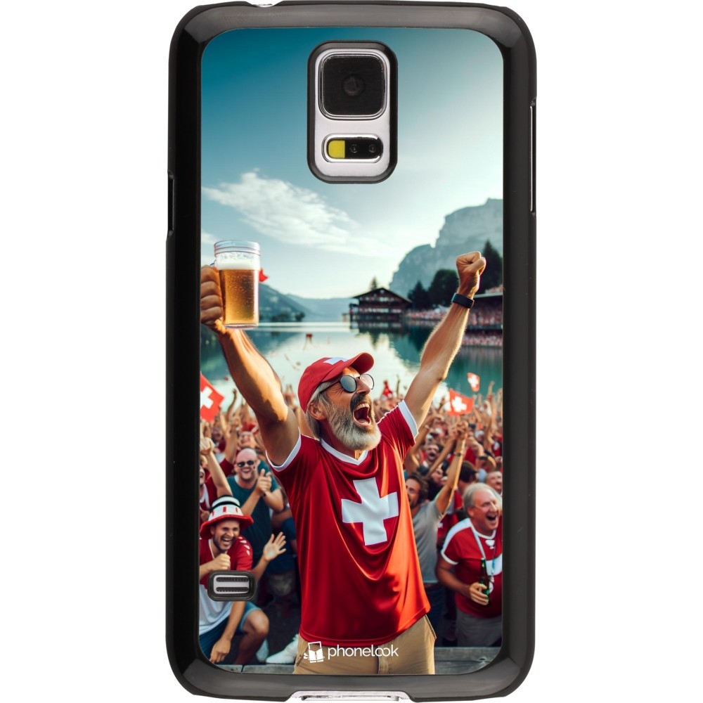 Coque Samsung Galaxy S5 - Victoire suisse fan zone Euro 2024