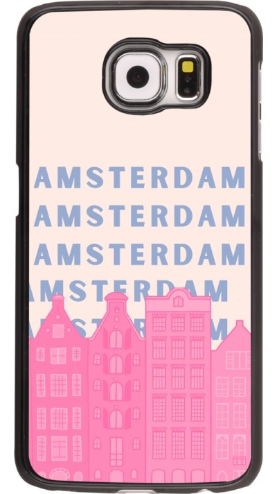 Coque Samsung Galaxy S6 - Amsterdam Pink Print