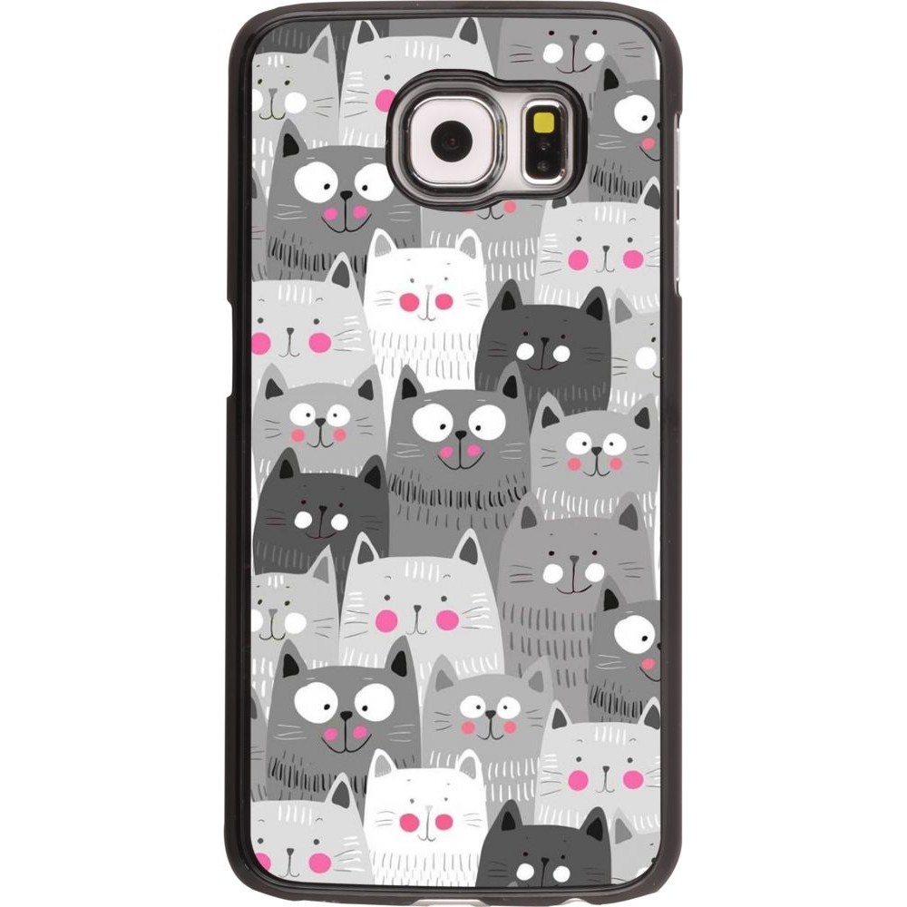 Coque Samsung Galaxy S6 - Chats gris troupeau