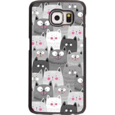 Coque Samsung Galaxy S6 - Chats gris troupeau