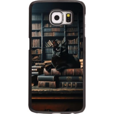 Coque Samsung Galaxy S6 - Chat livres sombres