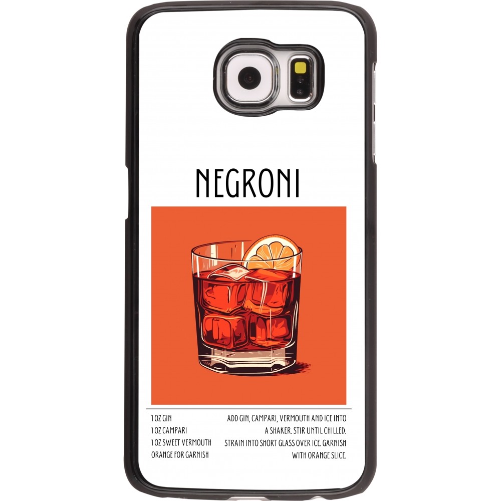 Coque Samsung Galaxy S6 - Cocktail recette Negroni