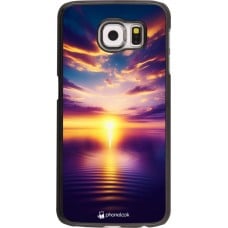 Coque Samsung Galaxy S6 - Coucher soleil jaune violet