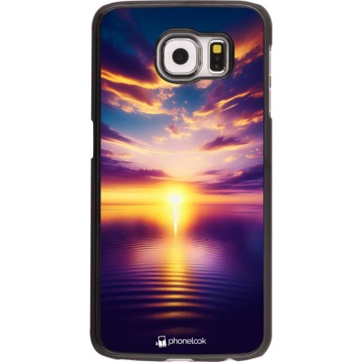 Coque Samsung Galaxy S6 - Coucher soleil jaune violet