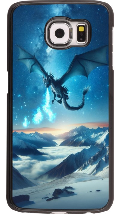 Coque Samsung Galaxy S6 - Dragon nocturne montagne