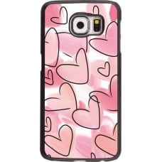 Coque Samsung Galaxy S6 - Easter 2023 pink hearts