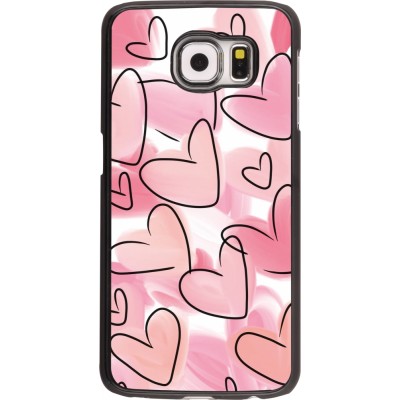 Coque Samsung Galaxy S6 - Easter 2023 pink hearts