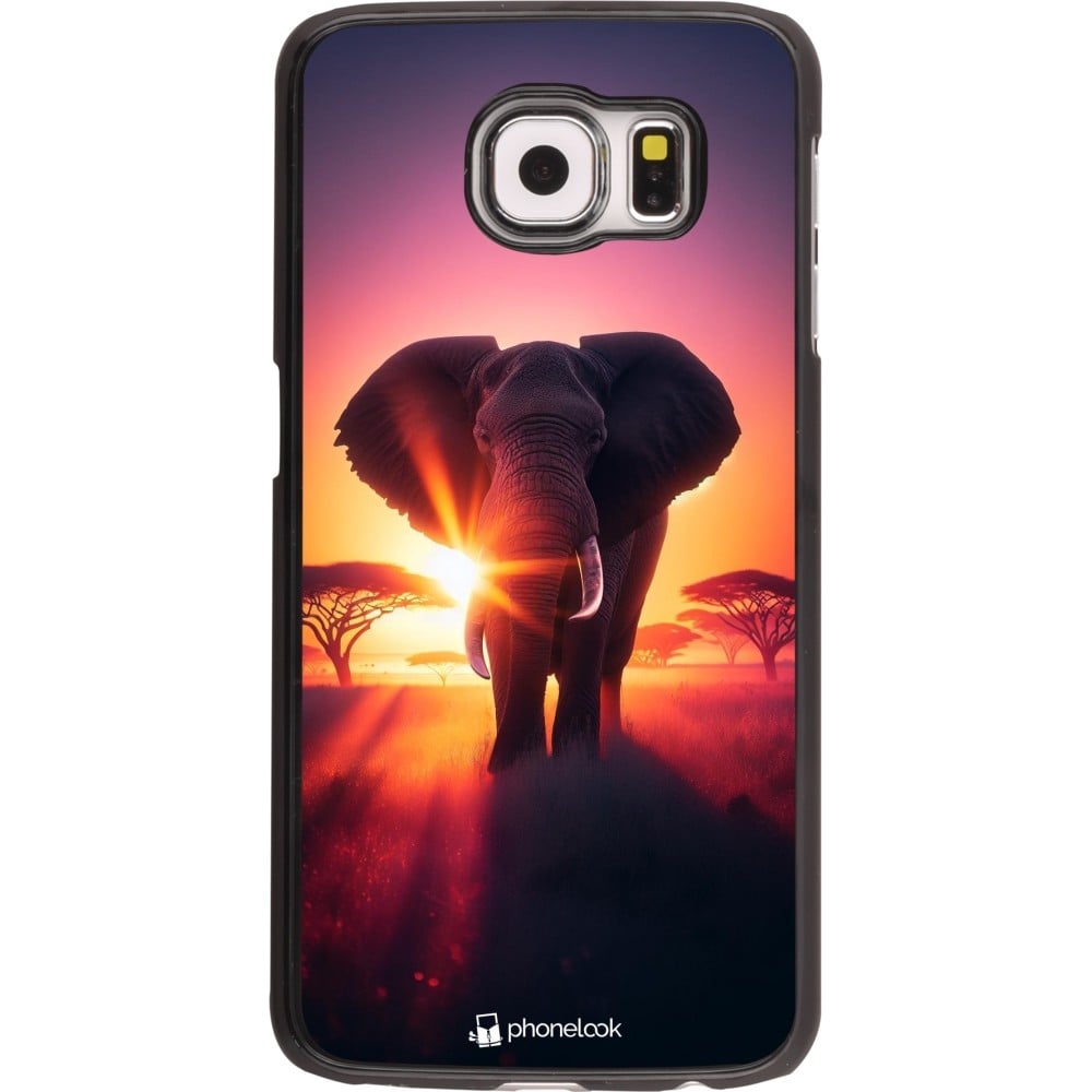 Coque Samsung Galaxy S6 - Elephant Sunrise Beauty