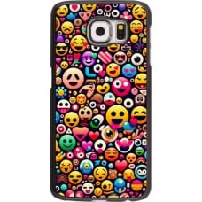 Coque Samsung Galaxy S6 - Emoji Mix Color