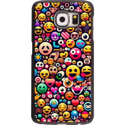 Coque Samsung Galaxy S6 - Emoji Mix Color