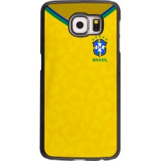 Samsung Galaxy S6 Case Hülle - Brasilien 2022 personalisierbares Fußballtrikot