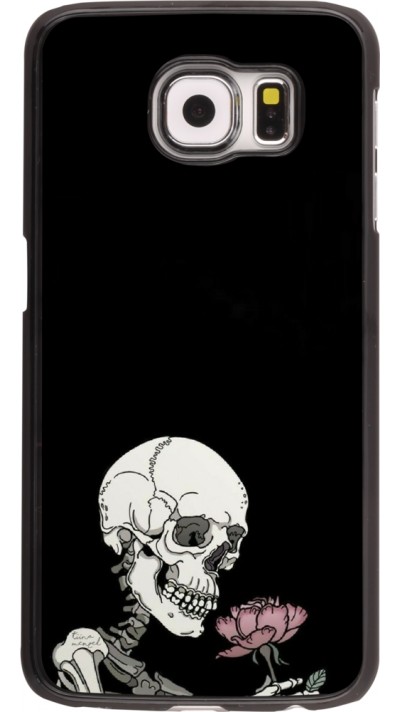 Coque Samsung Galaxy S6 - Halloween 2023 rose and skeleton