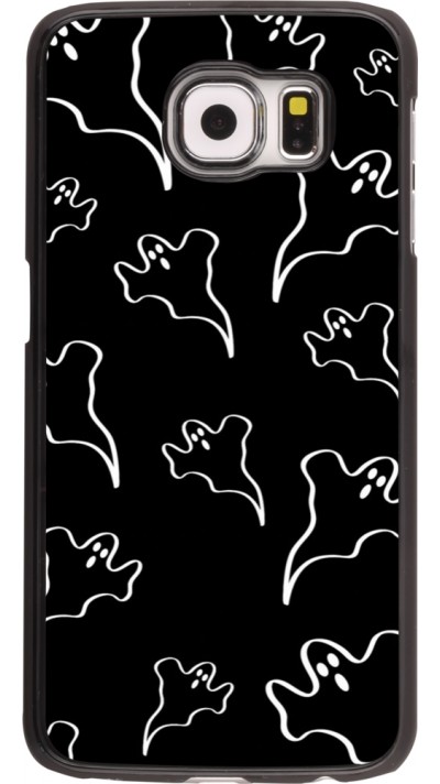 Coque Samsung Galaxy S6 - Halloween 2024 black and white ghosts