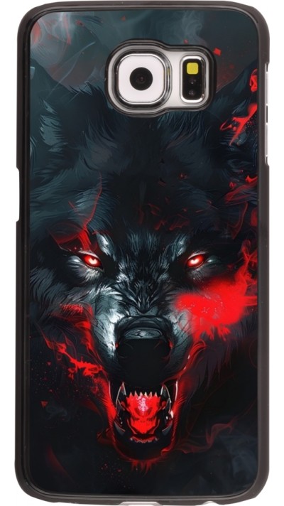 Coque Samsung Galaxy S6 - Halloween 2024 mad werewolf