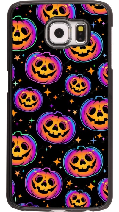 Coque Samsung Galaxy S6 - Halloween 2024 rainbow pumpkins